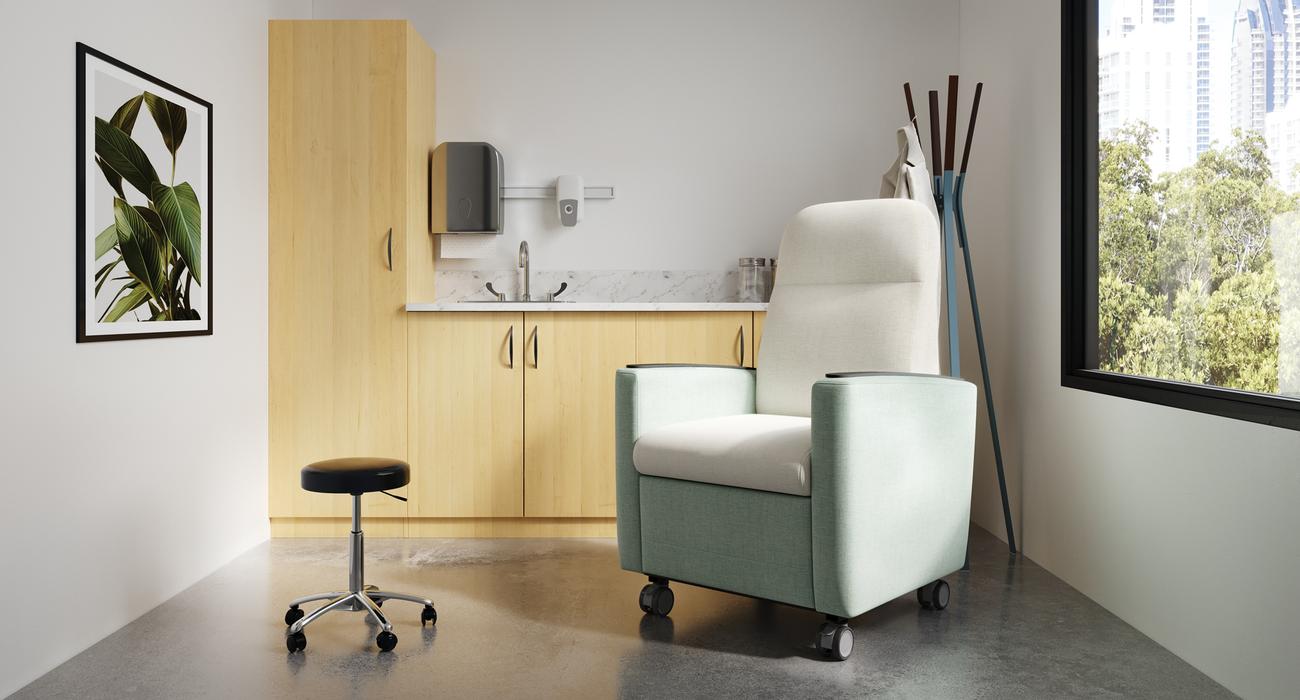 Healthcare furniture installation by WSI Office