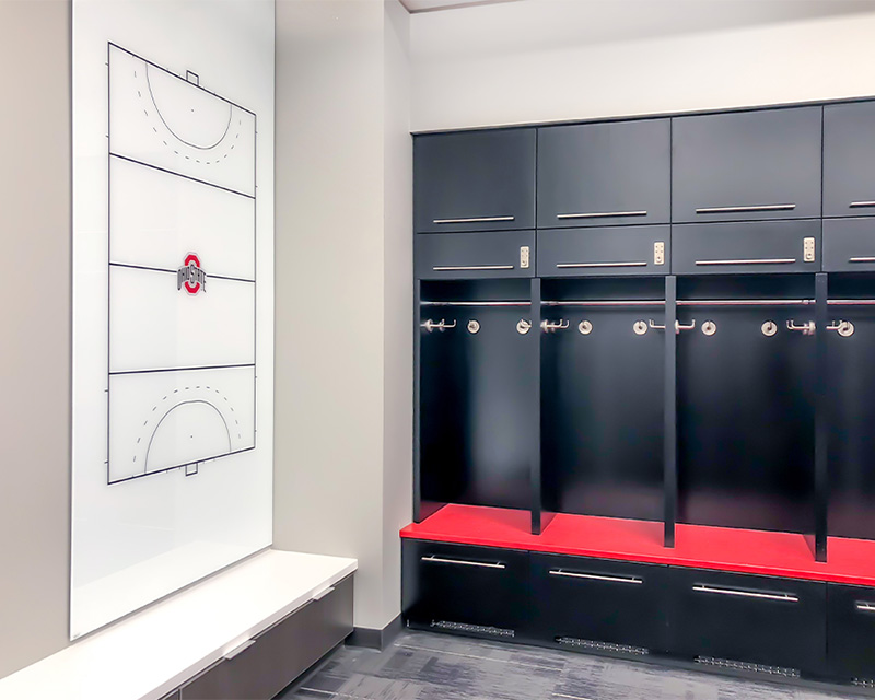 Glassboard and acoustic installation by WSI Office