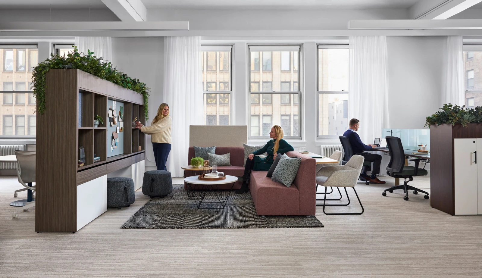 Commercial seating installation by WSI Office