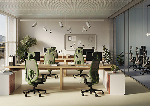 Commercial seating installation by WSI Office