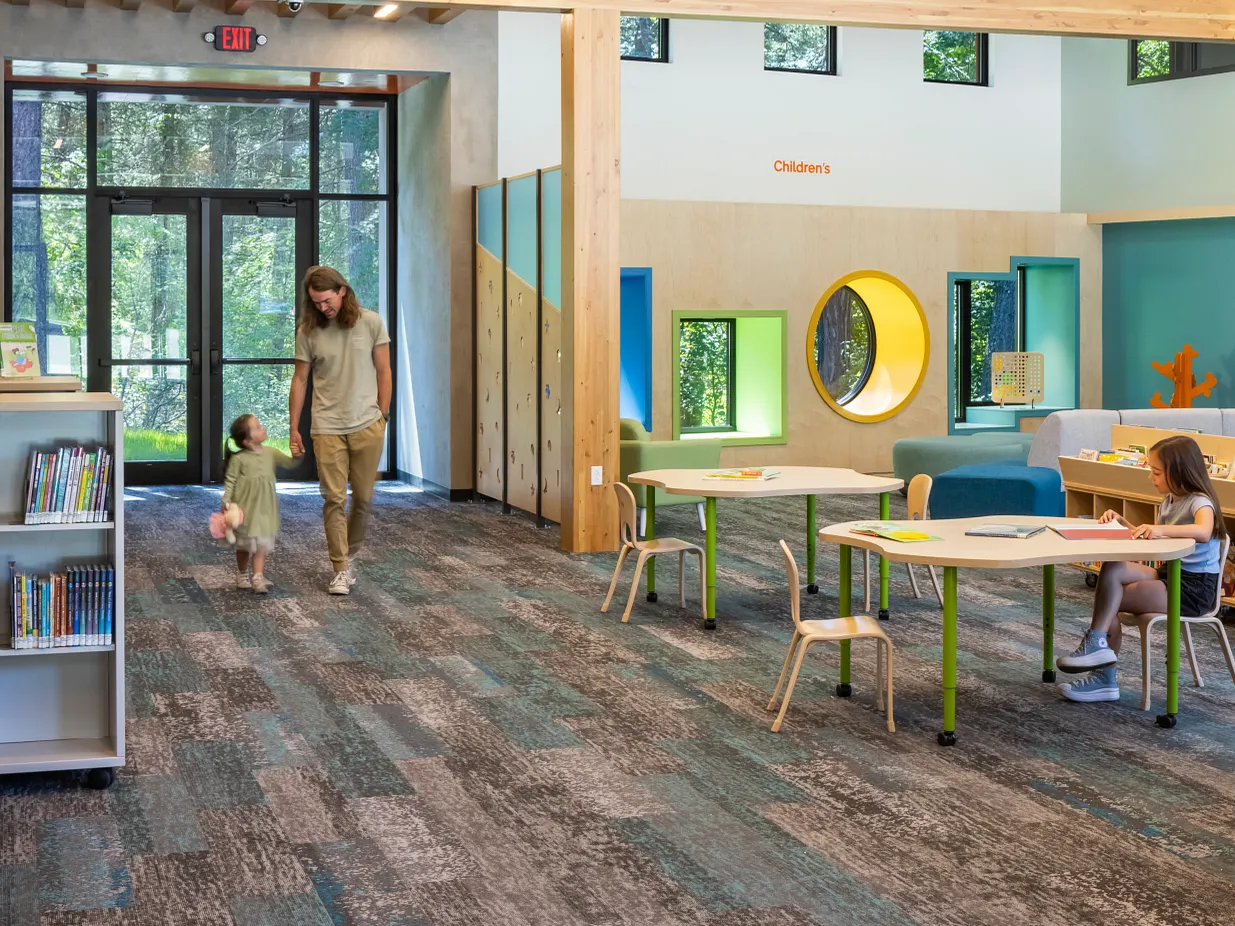 Commercial flooring installation by WSI Office