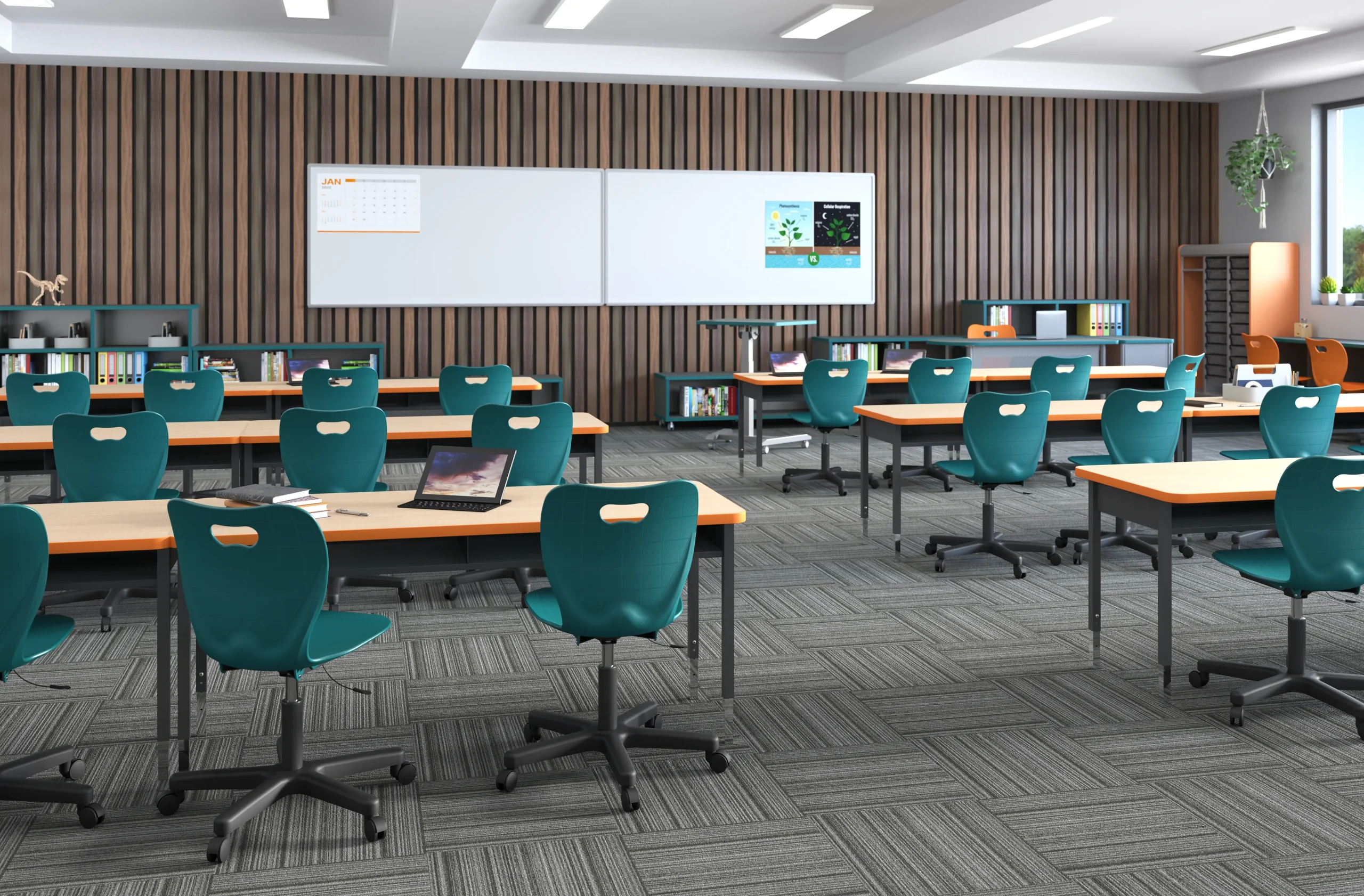 Education furniture installation by WSI Office