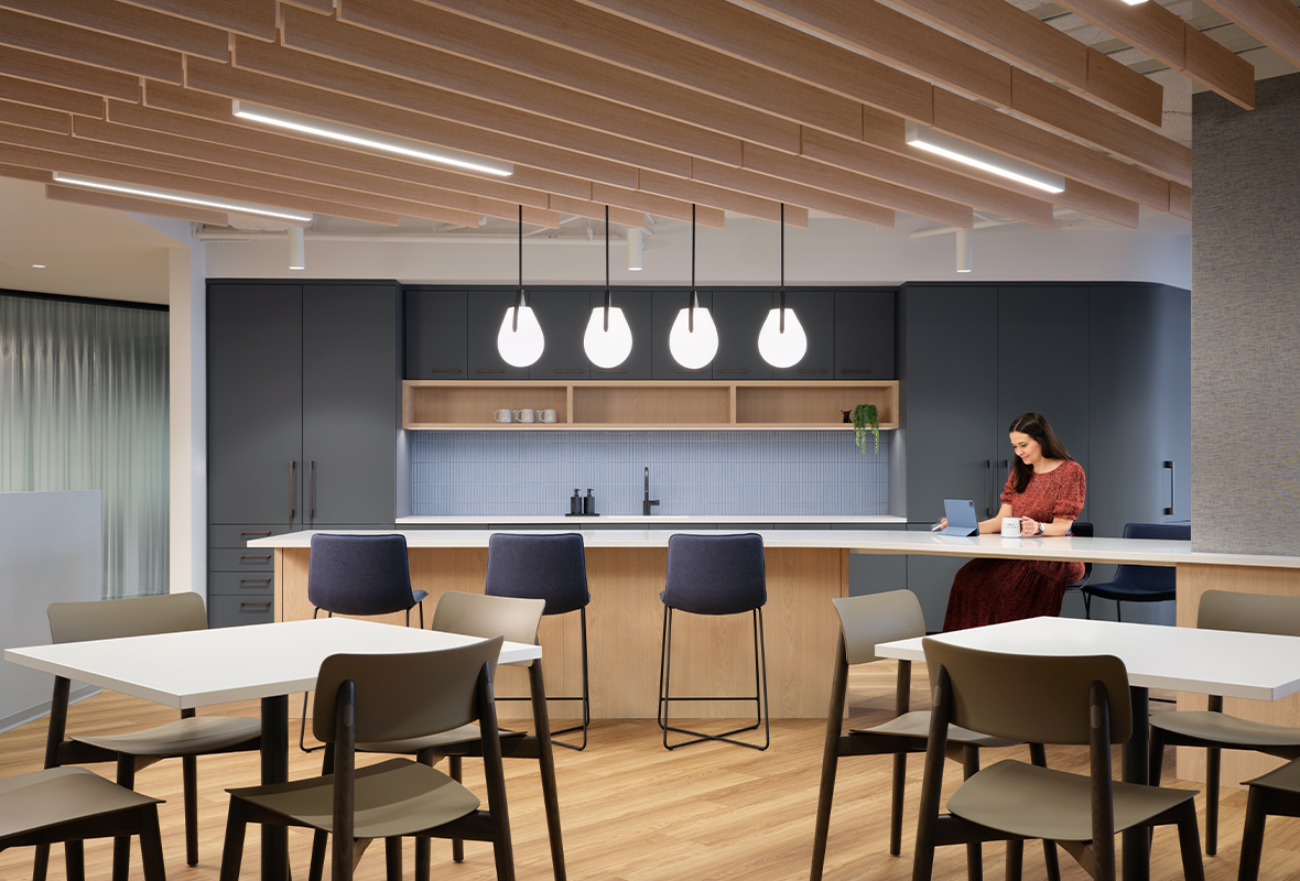 Commercial flooring installation by WSI Office