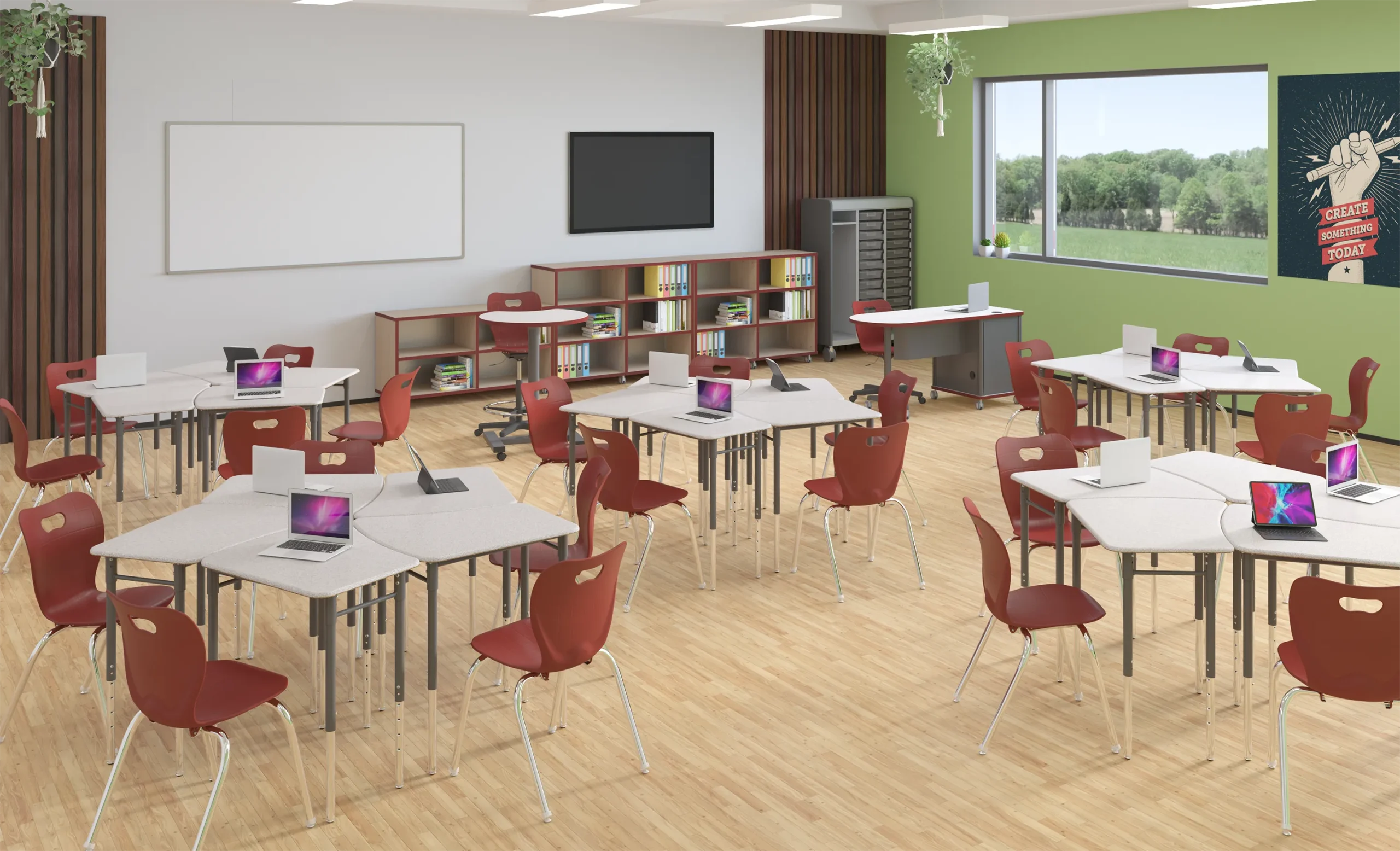 Education furniture installation by WSI Office