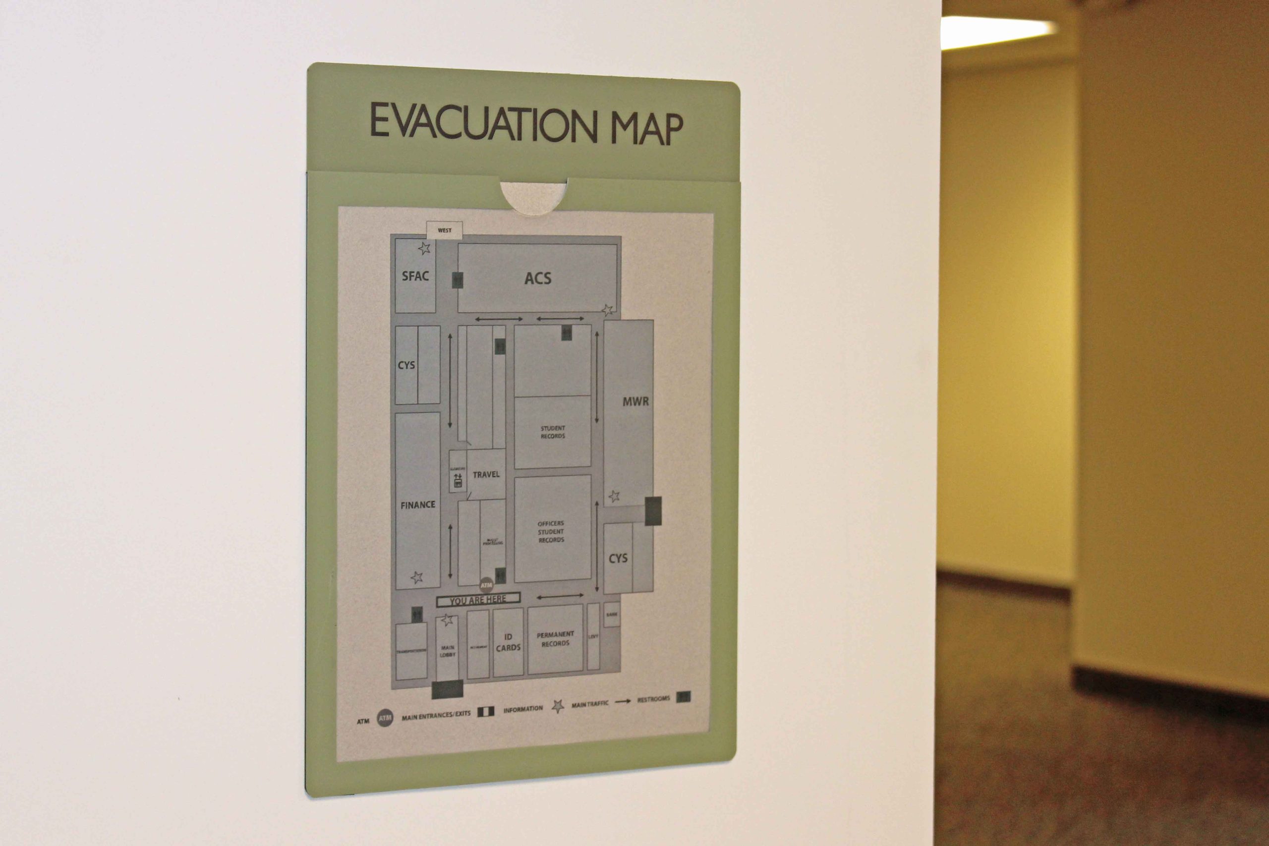 Signage installation by WSI Office