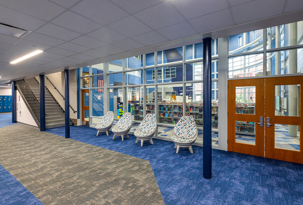 Commercial flooring installation by WSI Office