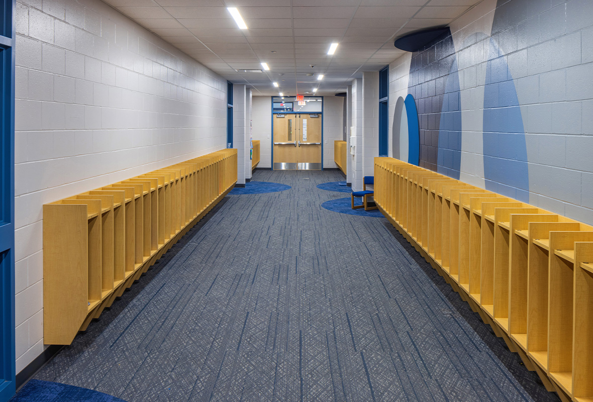 Commercial flooring installation by WSI Office