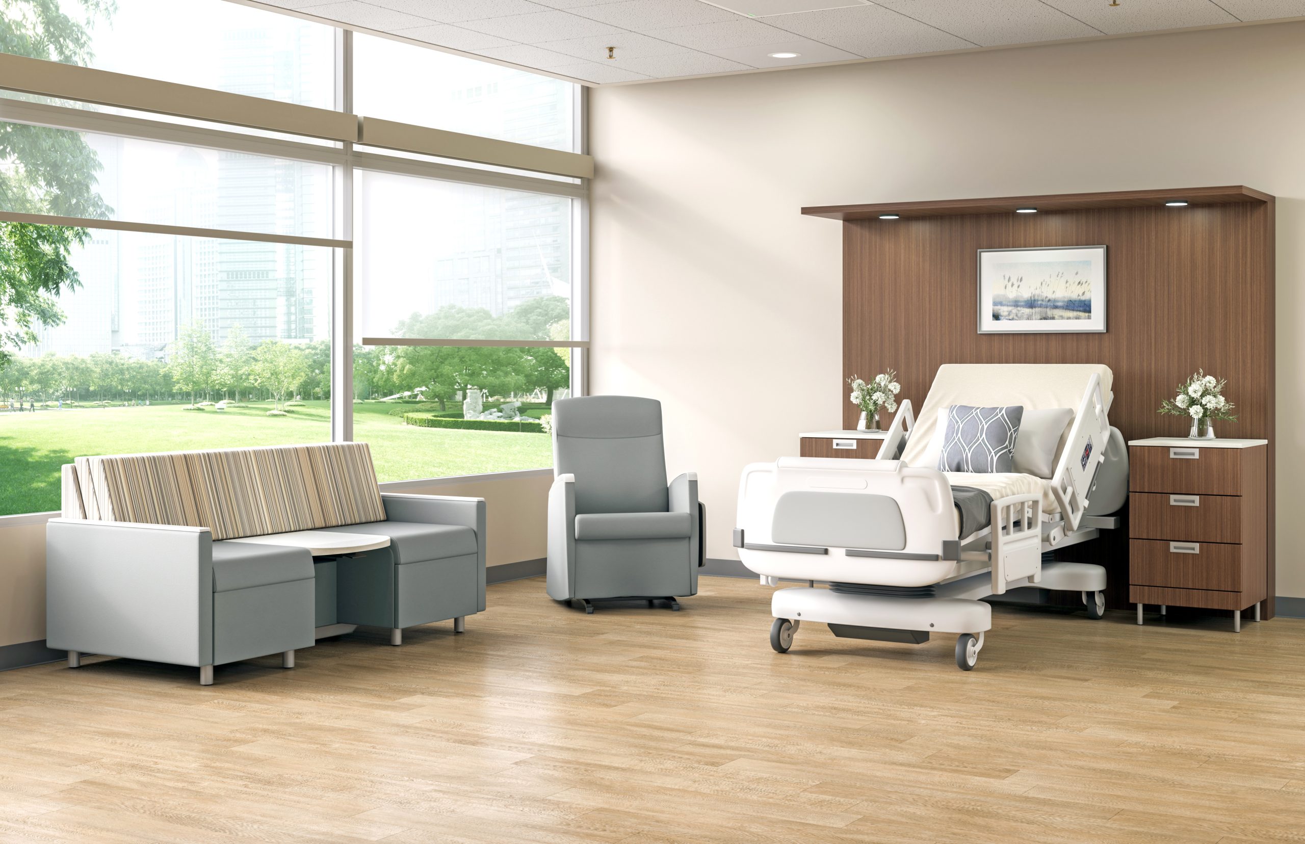 Healthcare furniture installation by WSI Office