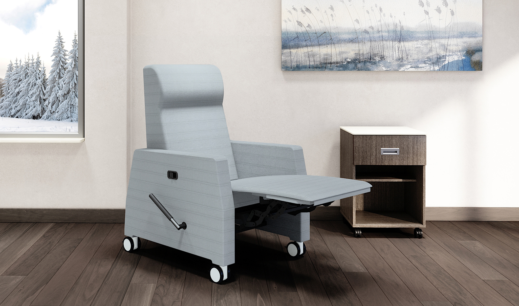 Healthcare furniture installation by WSI Office