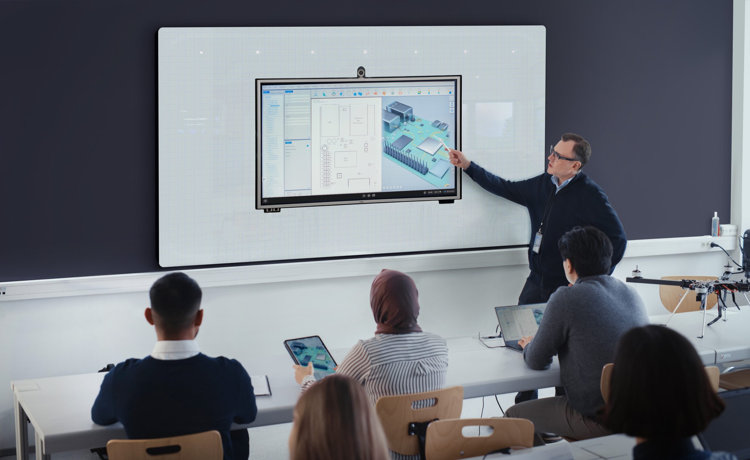 Glassboard and acoustic installation by WSI Office