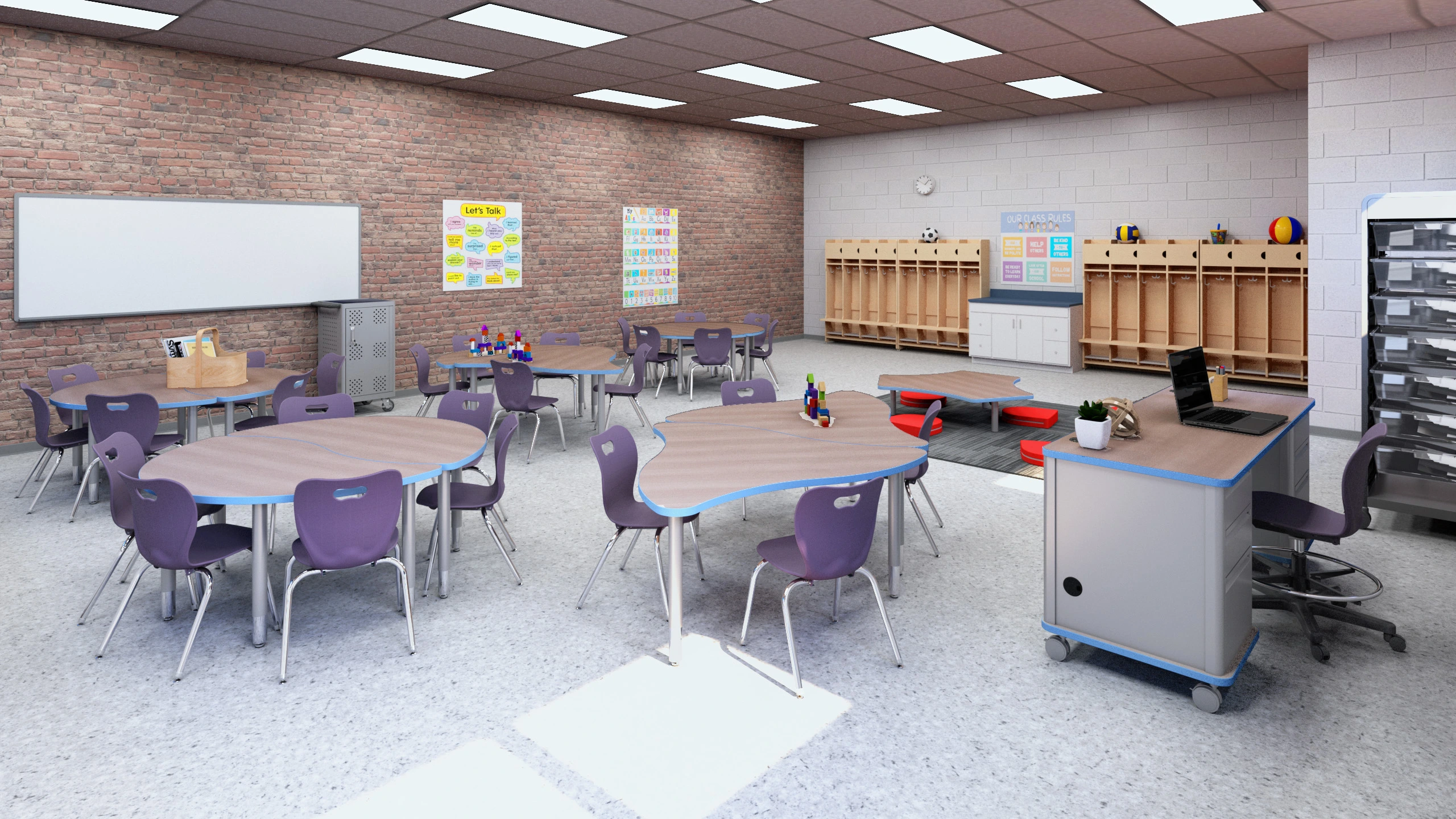 Education furniture installation by WSI Office