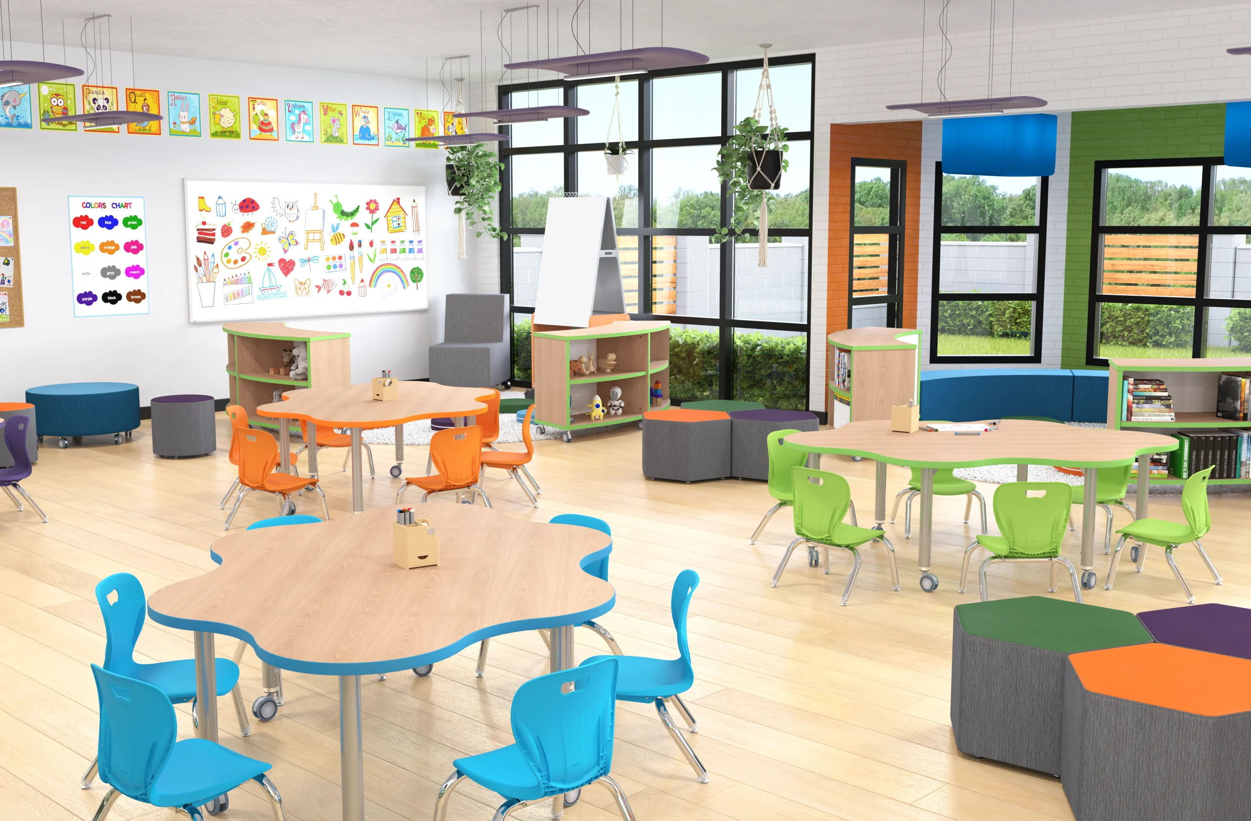 Education furniture installation by WSI Office