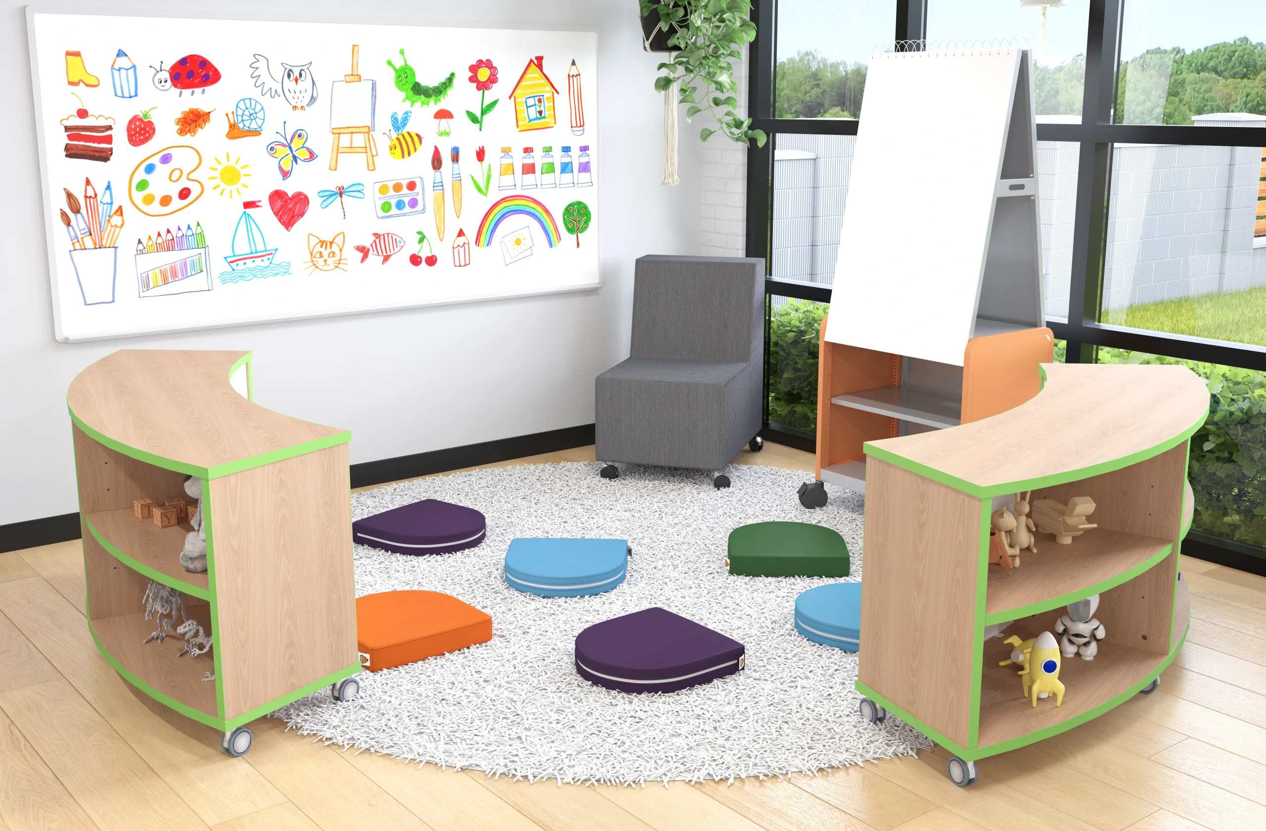 Education furniture installation by WSI Office