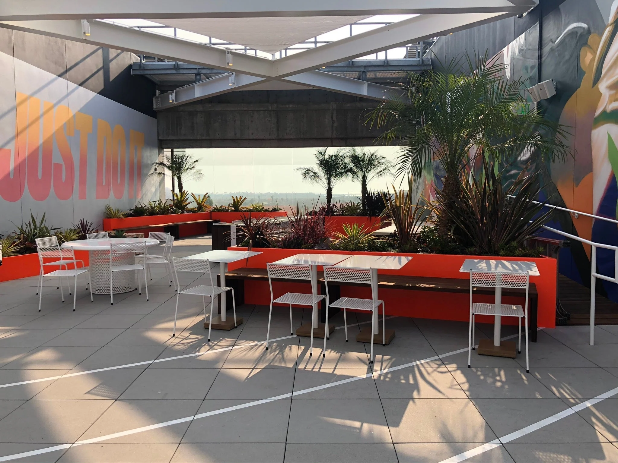 Outdoor furniture installation by WSI Office