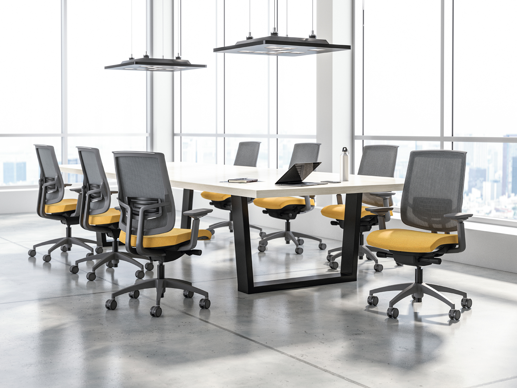 Commercial seating installation by WSI Office