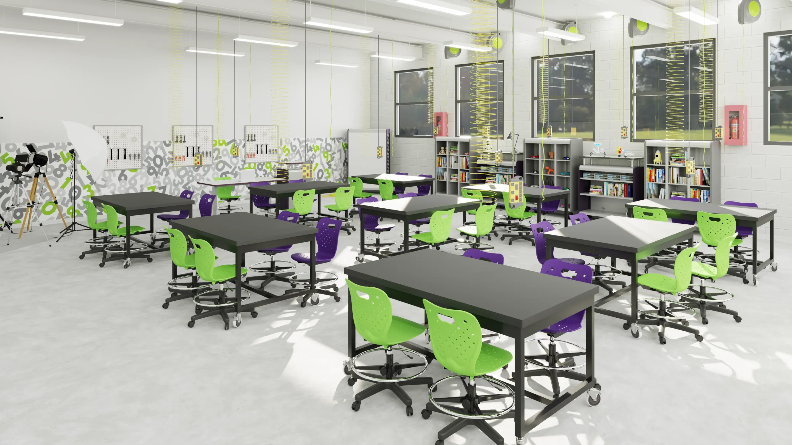 Education furniture installation by WSI Office