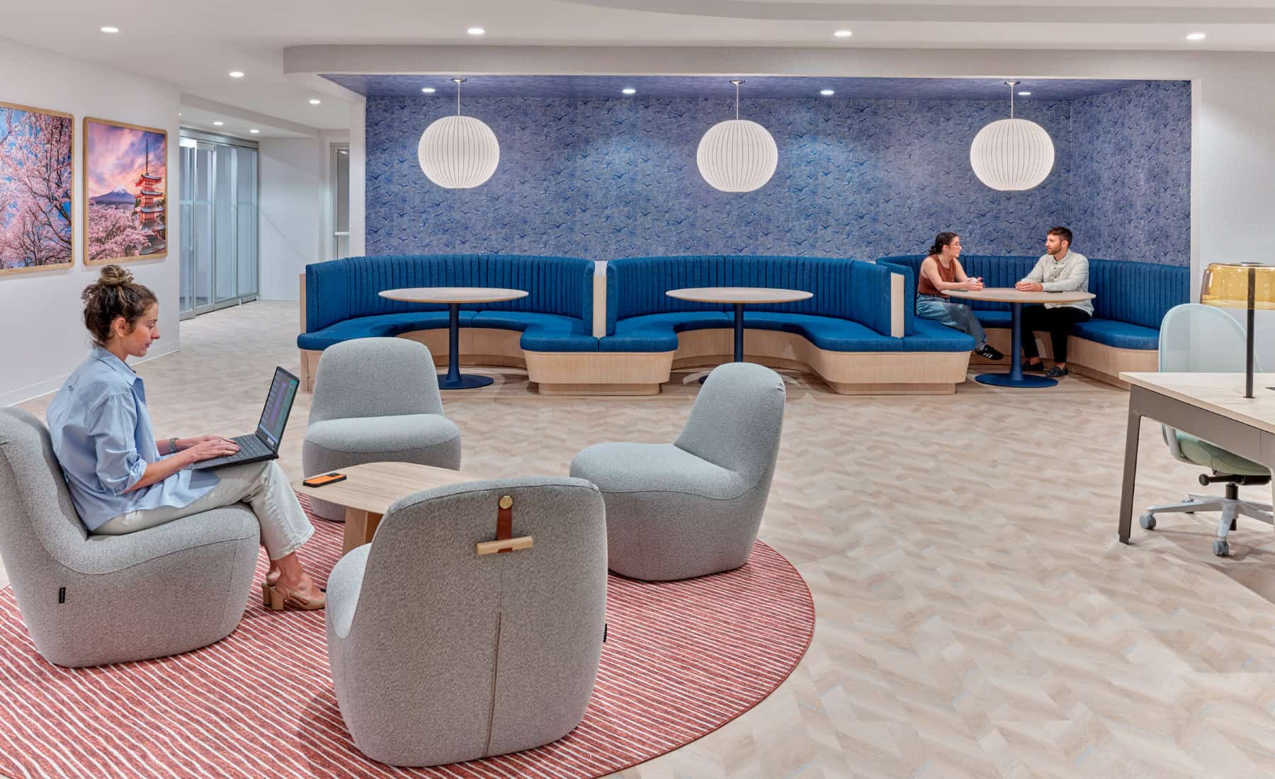 Commercial seating installation by WSI Office