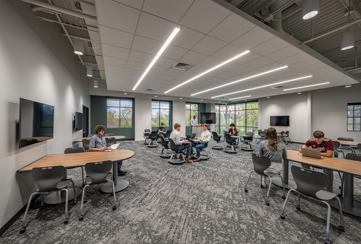 Commercial flooring installation by WSI Office