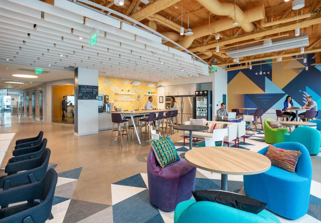 Commercial seating installation by WSI Office