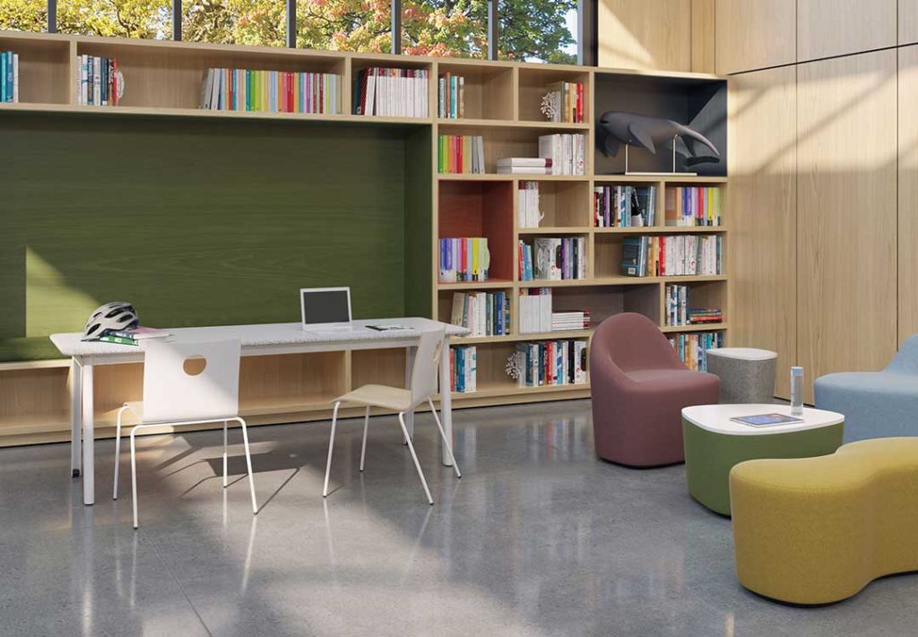 Commercial seating installation by WSI Office