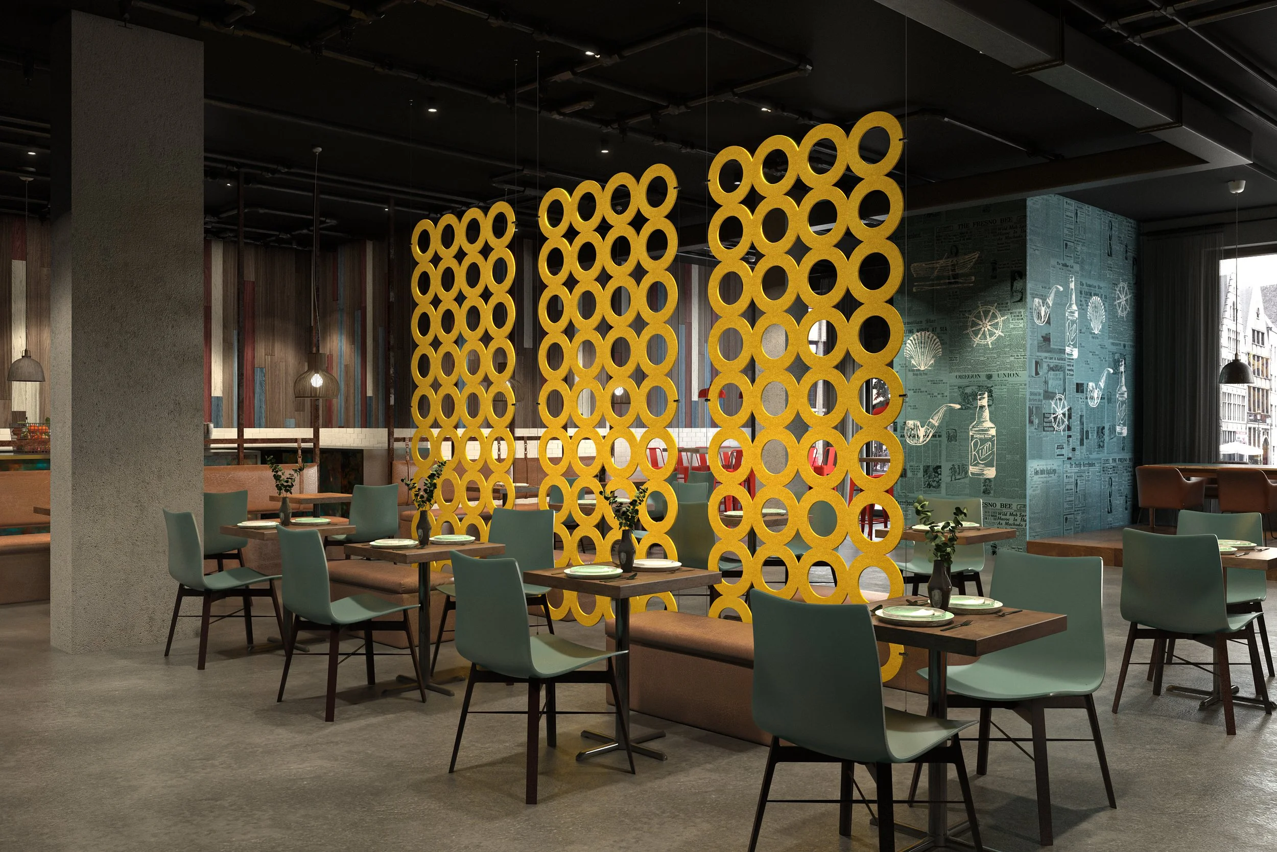 Glassboard and acoustic installation by WSI Office