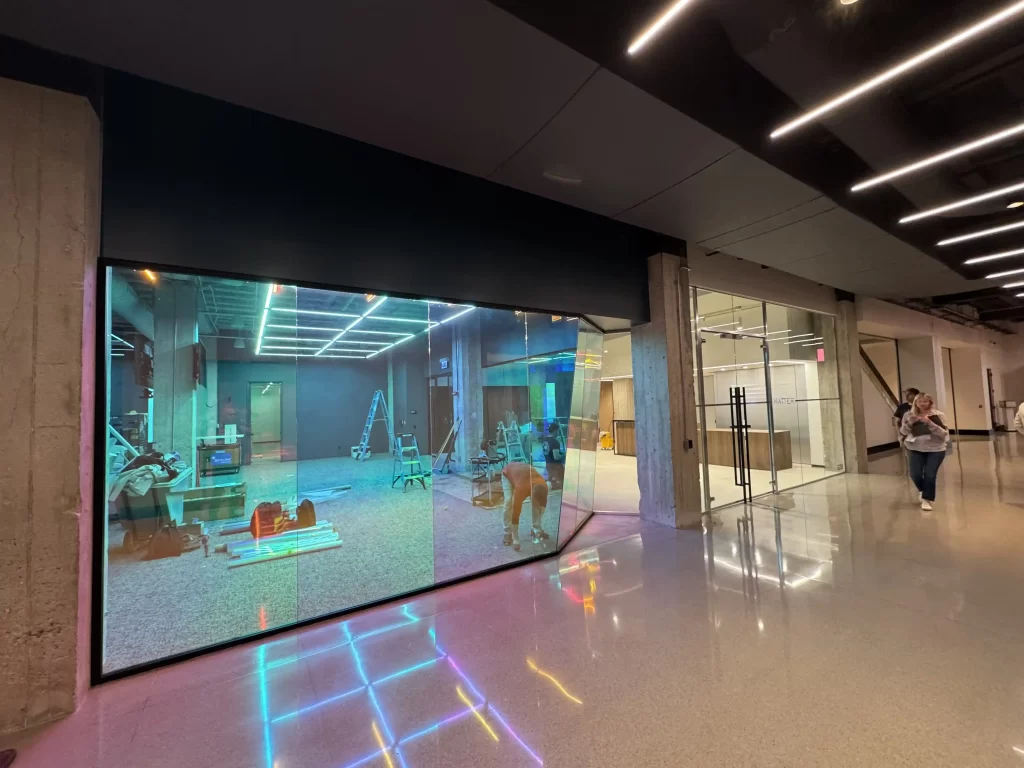 Architectural wall installation by WSI Office