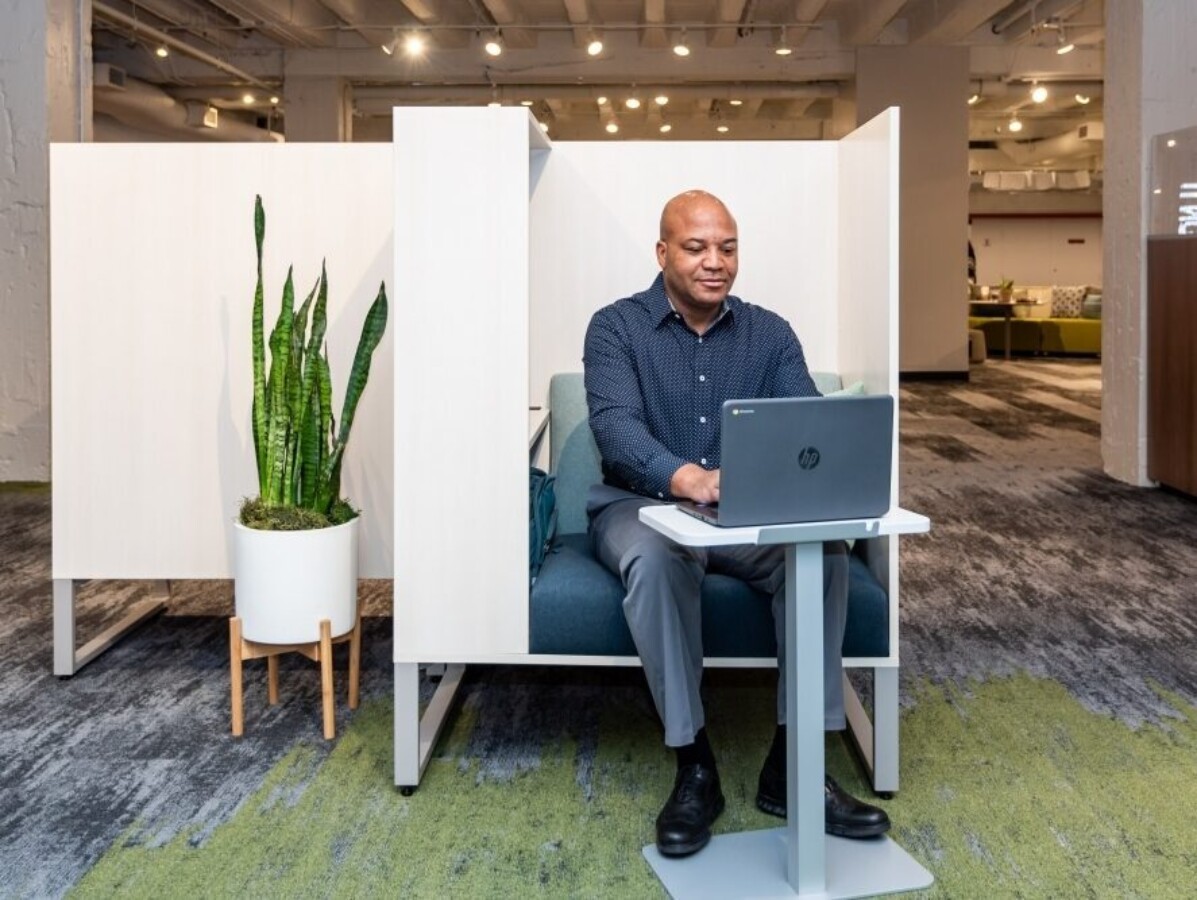 Commercial seating installation by WSI Office
