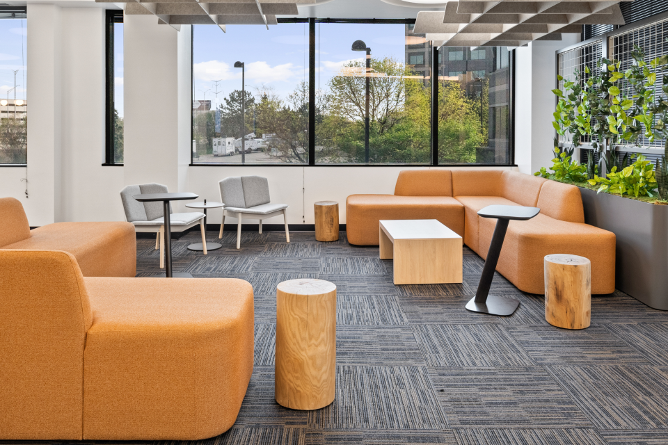 Commercial seating installation by WSI Office