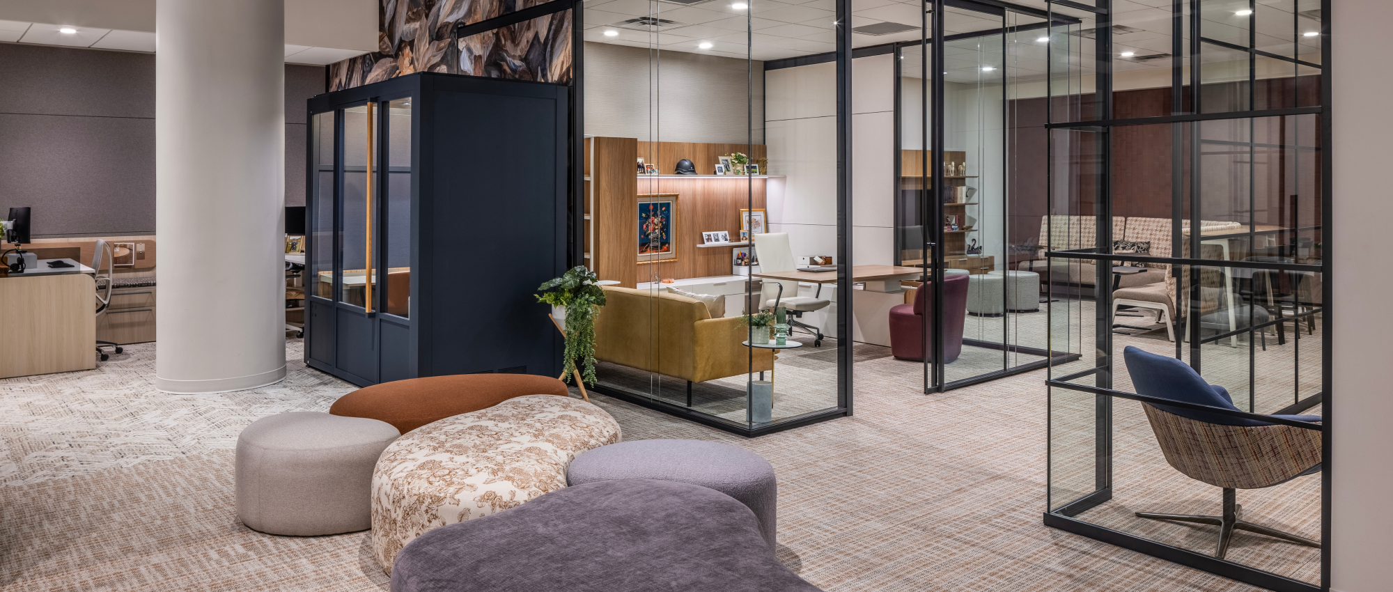 Commercial seating installation by WSI Office