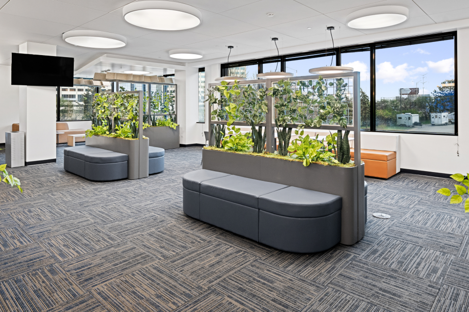 Commercial seating installation by WSI Office