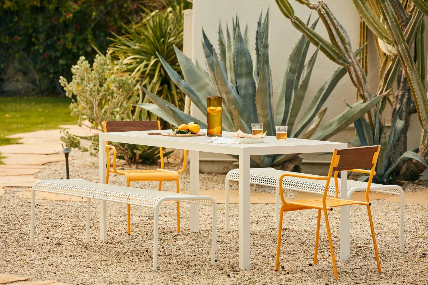 Outdoor furniture installation by WSI Office
