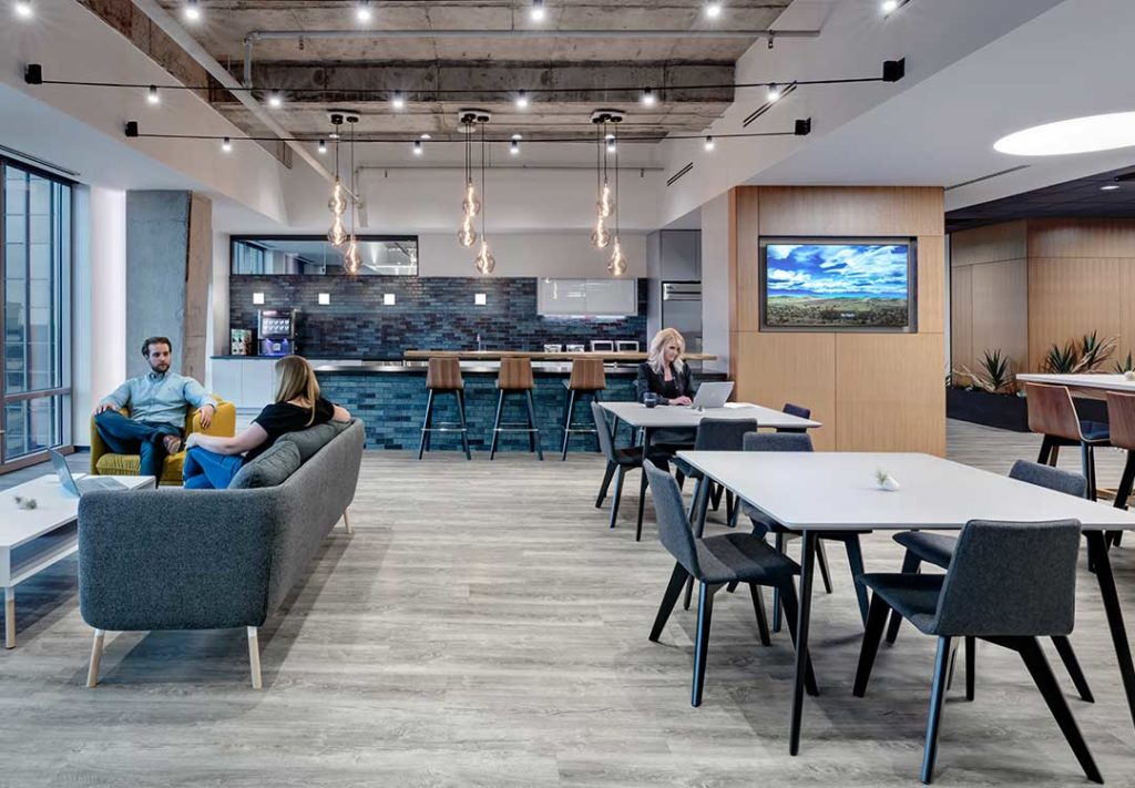 Commercial seating installation by WSI Office