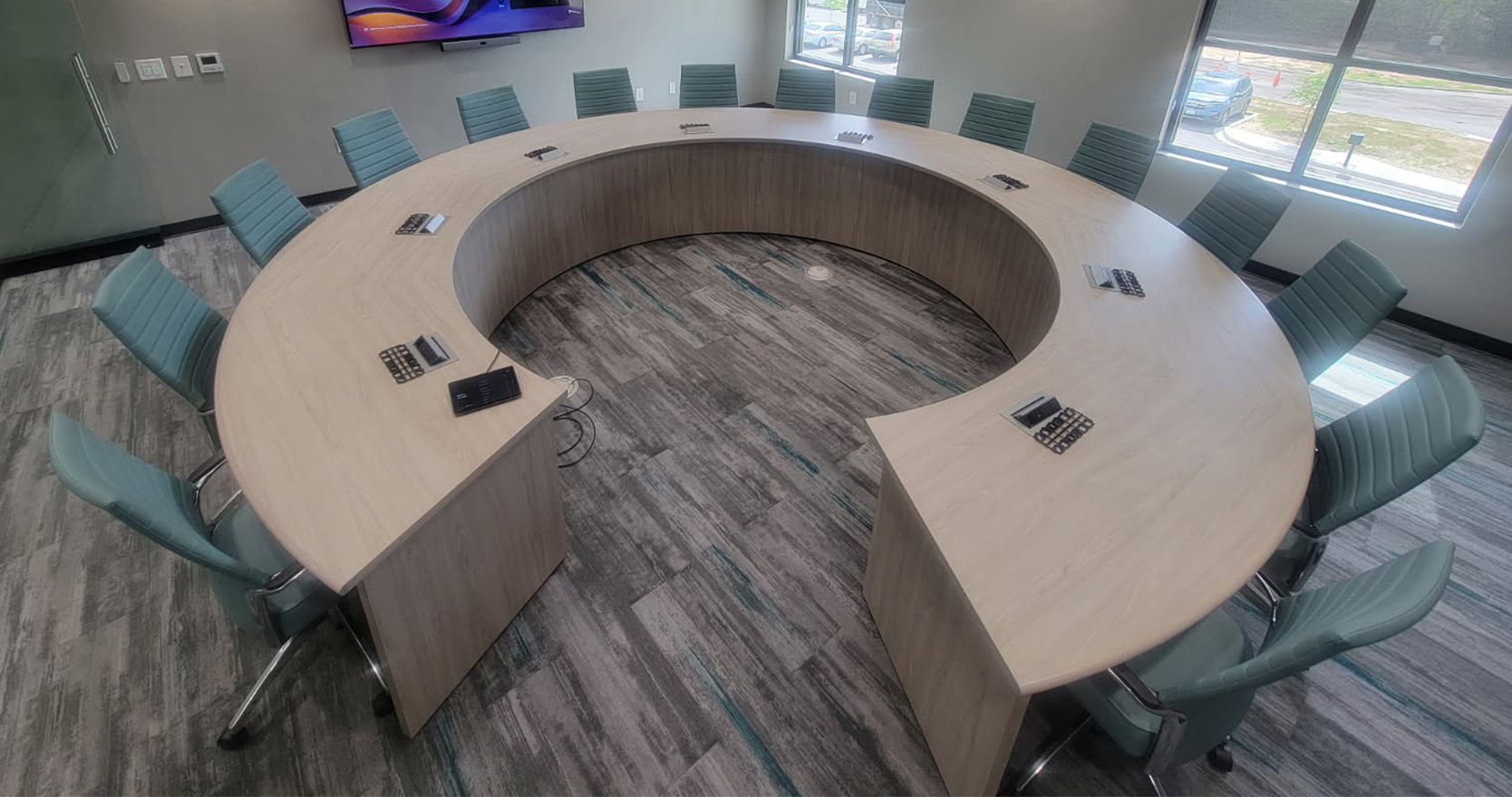 Conference room installation by WSI Office