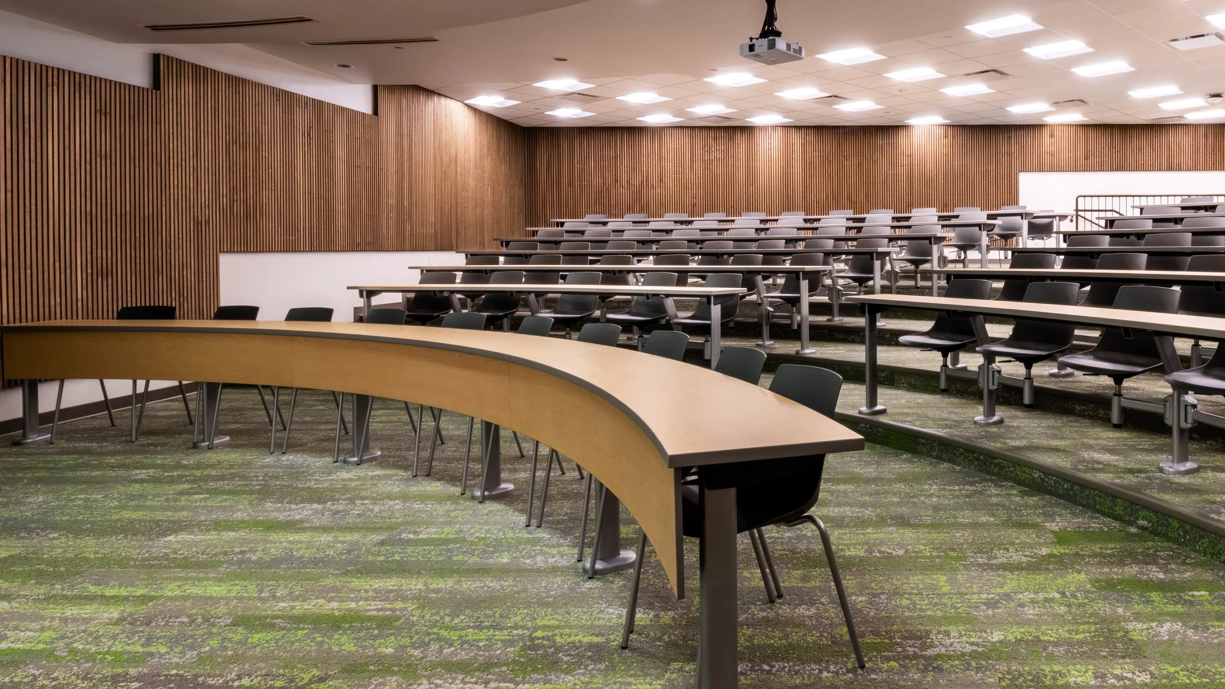 Glassboard and acoustic installation by WSI Office